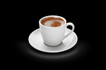 Coffee Cup Isolated on Black Background