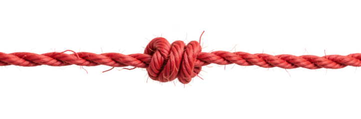 Knot rope red texture close up strong fiber twisted background detail craftsmanship material knotting secure binding natural design handmade