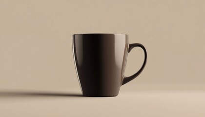 Free Coffee Flyer For Happy Hour With A Full Cup Silhouette Design. Enjoy Complimentary Coffee During This Special Promotion. Join Us Now!