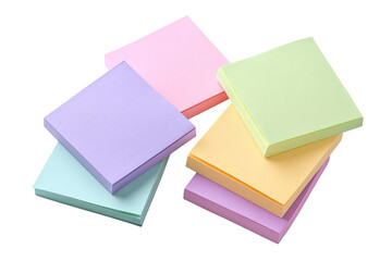 Stacked colorful sticky notes