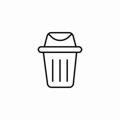 vertical bin stripes icon sign vector