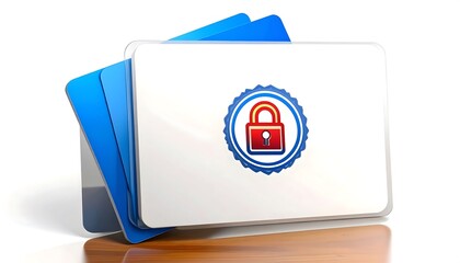 A digitally rendered folder icon displays a secure lock, signifying data protection and privacy.