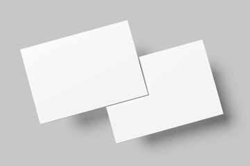 A4 Postcard Mockup Design Blank