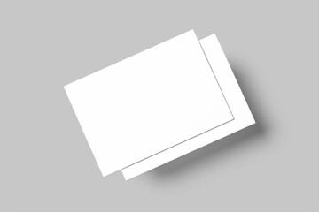 A4 Postcard Mockup Design Blank