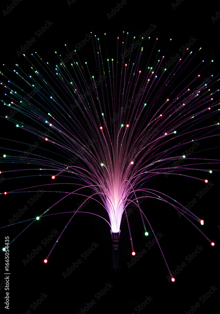 Aufkleber illuminated fiber optic display: a stunning array of illuminated fiber optic cables emanates a capti
