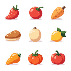 set of vegetables