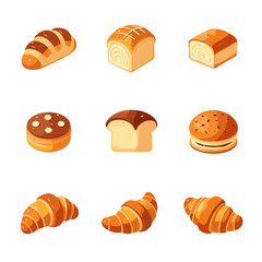 set of bread