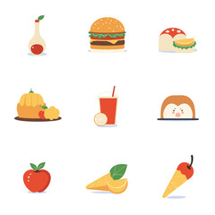 food icons set
