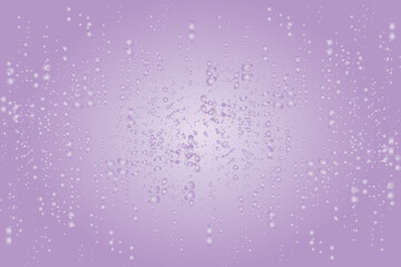 rain drops on the window purple background texture, snowfalls drops on purple background texture.