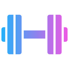 dumbell gradient fill icon