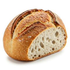 Whole Bread Loaf On Clean White Studio Background