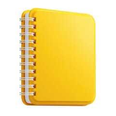 Yellow spiral-bound notebook