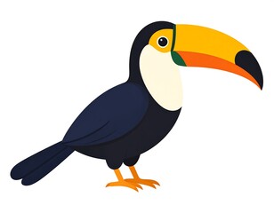 Cute toucan illustration