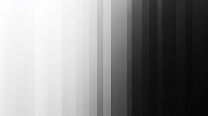 Abstract striped gradient bars from black to white in vertical pattern