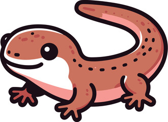 Flat lizard icon
