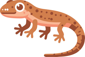 Flat lizard vector illustration