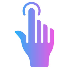 tap gradient fill icon