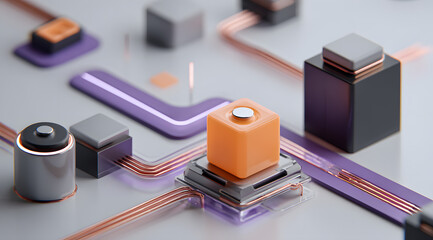The connection between integrated circuit components