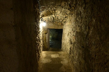 Podziemna Trasa Turystyczna, piwnice starego browaru i więzienia udostępnione do zwiedzania, Bystrzyca Kłodzka, Dolny Śląsk, Polska, Europa