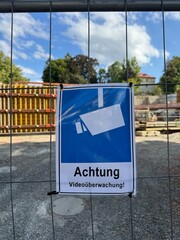 Caution Sign Alert Important Warning Regarding Safety in Construction Area for Everyone