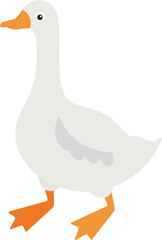 vector illustration of a goose