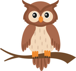 owl sitting on a branch