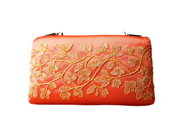 beautiful clutch with golden work