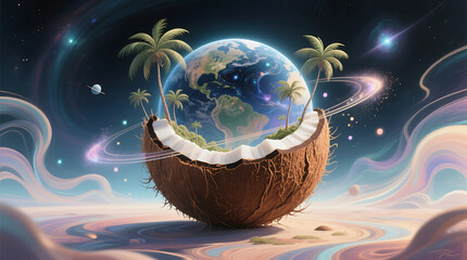 Coconut Earth – Cosmic Tropical Paradise