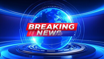 Global Breaking News Broadcast.