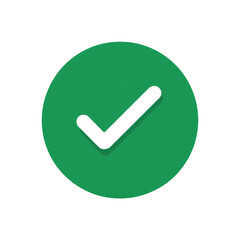 white check mark icon in green circle isolated on transparent background Remove png, Clipping Path, pen tool