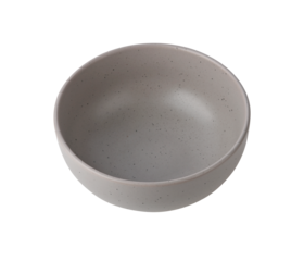 Grey Ceramic Stoneware black Speckled bowl on transparent png