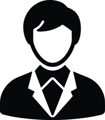 Customer Icon Silhouette Vector Art Illustration
