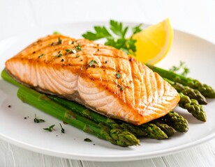grilled salmon steak