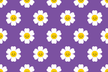 seamless floral violet background pattern