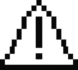Fototapeta premium Minimalist Warning Symbol Modern Hand Drawn Triangle with Exclamation for Safety UI, Manuals, Infographics, UX Alert, and Caution Signage