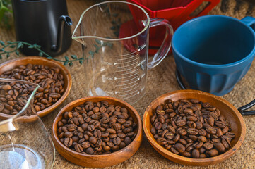 コーヒー三種類　飲み比べ