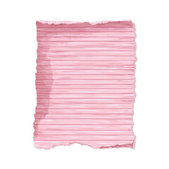 Obraz premium A faded, pink lined paper, slightly torn