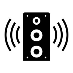 Speaker Icon Vector Sound System Audio Illustration