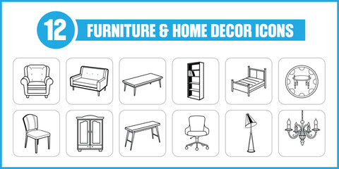 Furniture And Home Decor Icons
