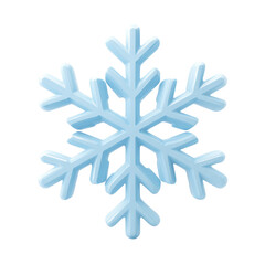 Light-blue, detailed snowflake graphic