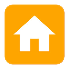 Modern home icon with rounded corners, ideal for website navigation and app design, representing comfort and security, perfect for real estate.