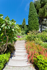 Saint-Jean-Cap-Ferrat, Provence-Alpes-Côte d'Azur, France - 25.06.2014; Villa and Jardins Ephrussi de Rothschild in Saint-Jean-Cap-Ferrat, France
