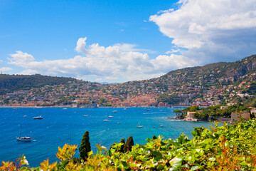 Panoramic view of the French Riviera, France