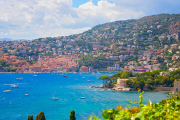 Panoramic view of the French Riviera, France