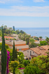 Panoramic view of the French Riviera, France