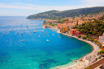 Panoramic view of the French Riviera, France