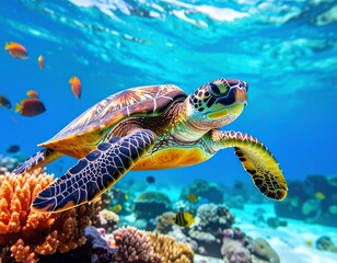 Fototapeta premium green sea turtle