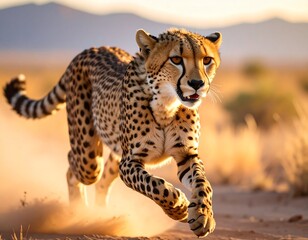 cheetah in the savannah