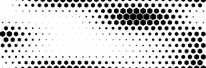 Vector illustration of hexagons pattern. Geometric abstract background with simple hexagonal elements. Creative idea for medical. vector technology