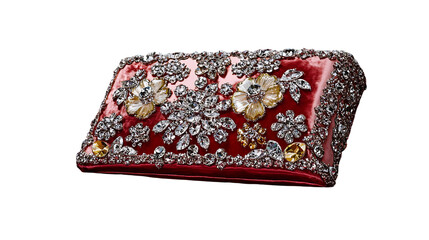 beautiful clutch with stone work